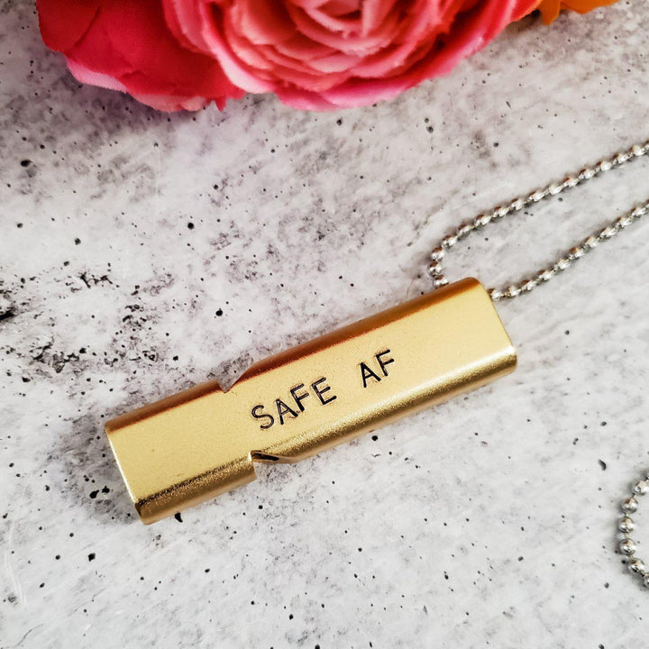 Personalized Safety Whistle Survival Tool Salt and Sparkle