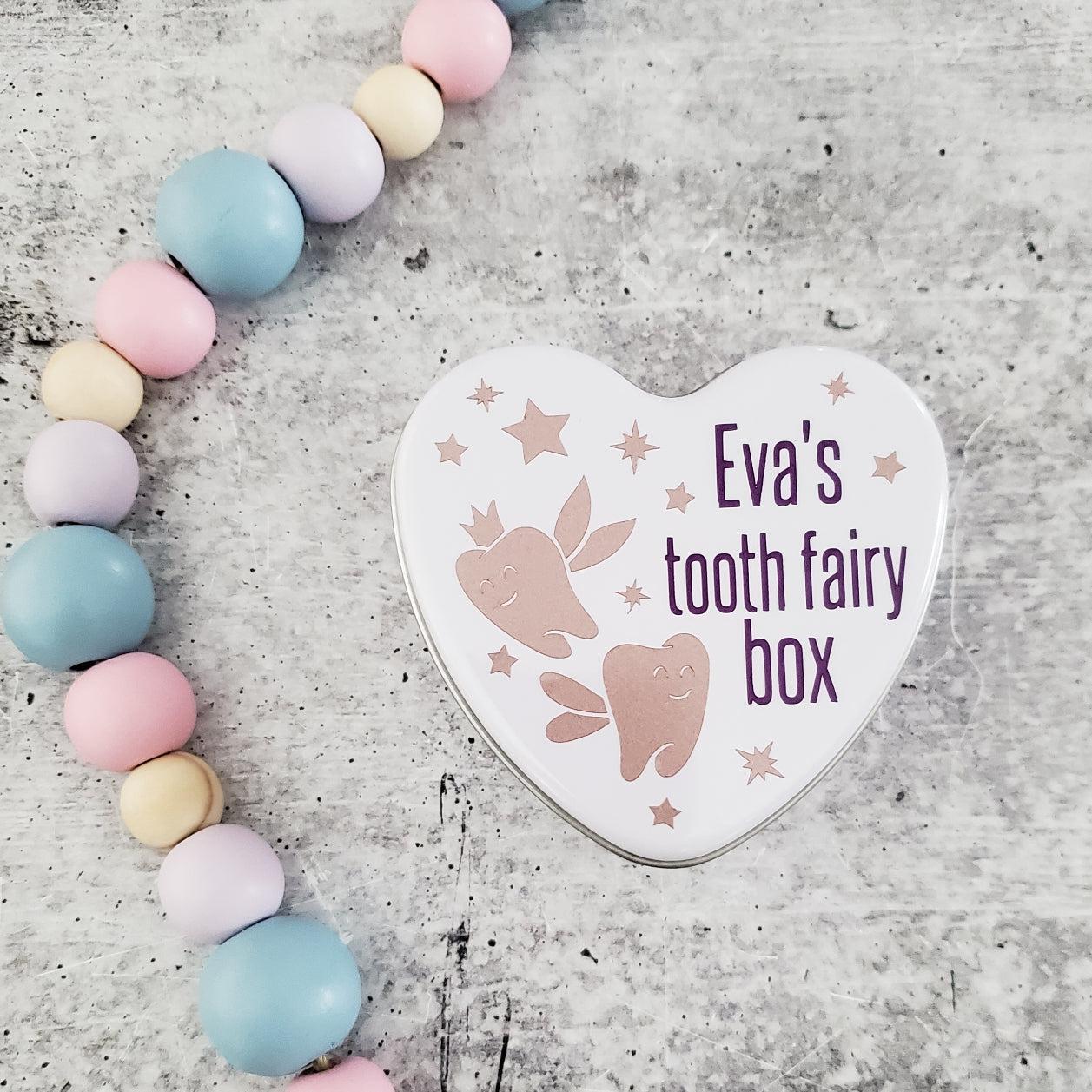 Personalized Tooth Fairy Box Salt and Sparkle