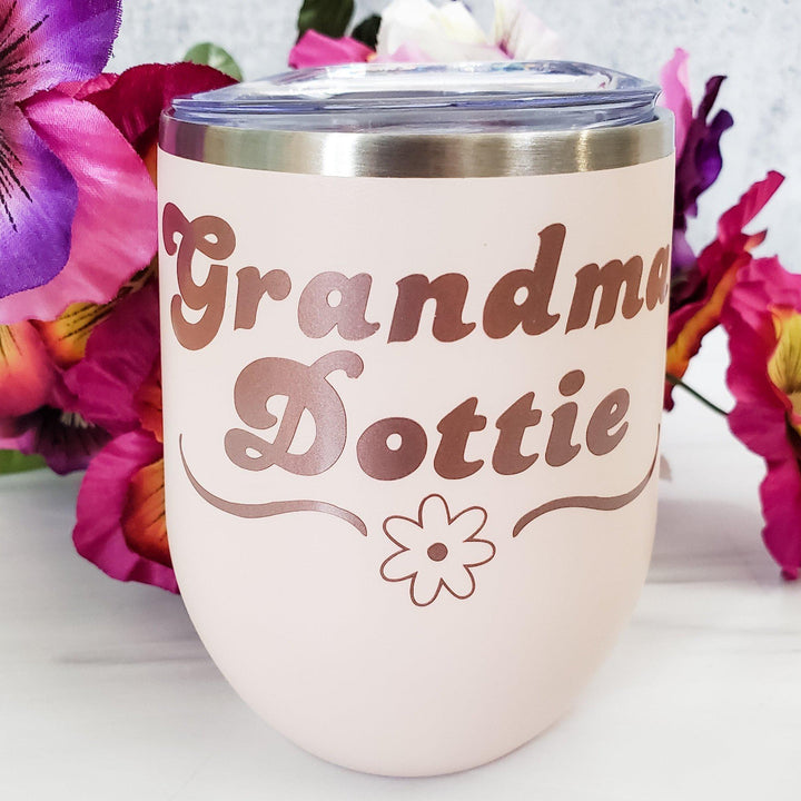 Personalized Tumbler for Grandma Salt and Sparkle