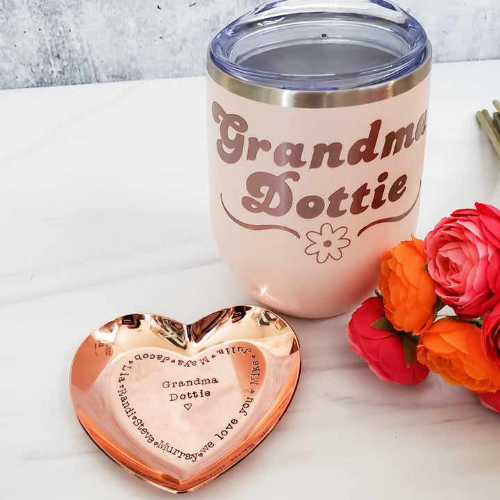 Personalized Tumbler for Grandma Salt and Sparkle