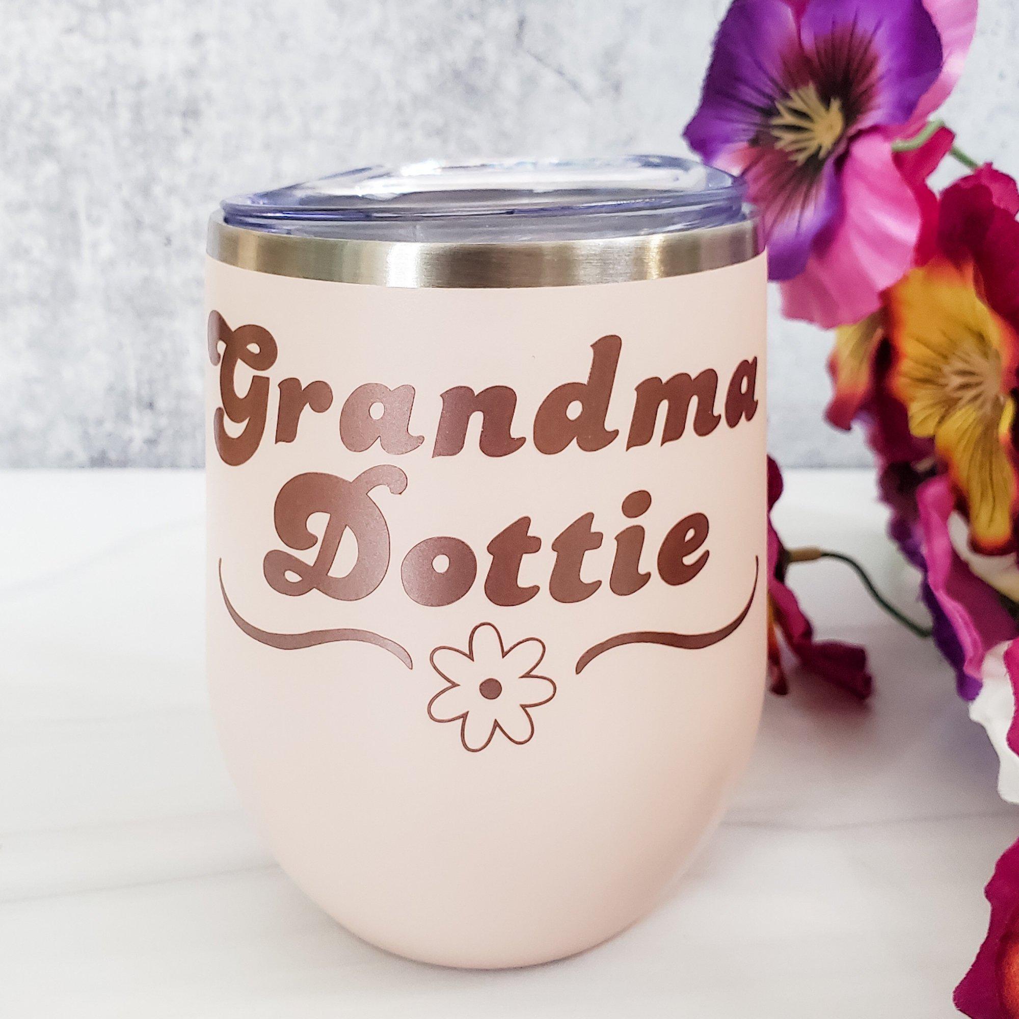 Personalized Tumbler for Grandma Salt and Sparkle