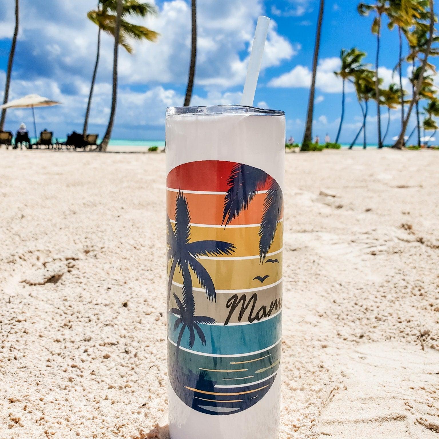Personalized Vacation Tall Tumbler Salt and Sparkle