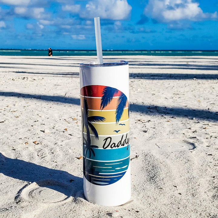 Personalized Vacation Tall Tumbler Salt and Sparkle