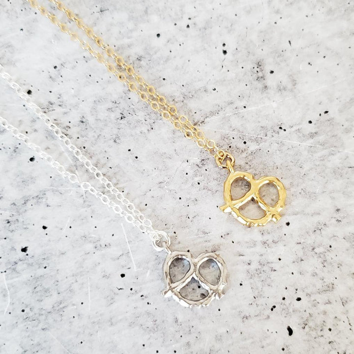 Pretzel Necklace - Ready to ship Salt and Sparkle