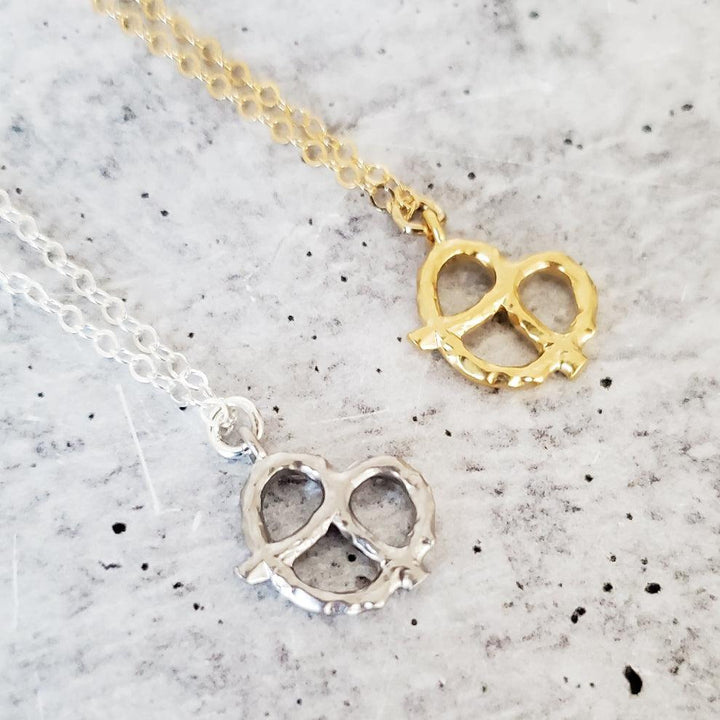 Pretzel Necklace - Ready to ship Salt and Sparkle