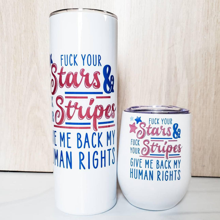 Pro Choice Anti Fourth Of July Insulated Tumbler Salt and Sparkle