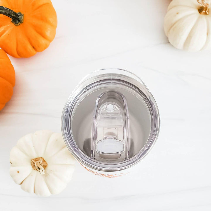 Pumpkin Spice and Whiskey Wine Tumbler for Fall Salt and Sparkle