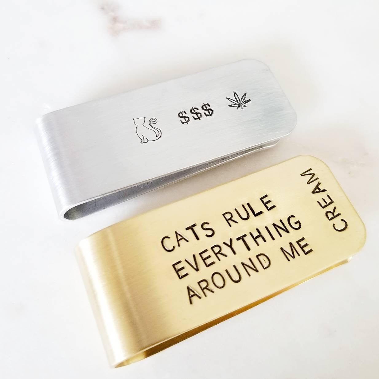 Pussy Money Weed Money Clip Salt and Sparkle