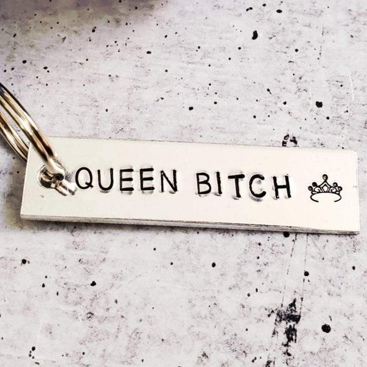 QUEEN BITCH Bar Keychain Salt and Sparkle