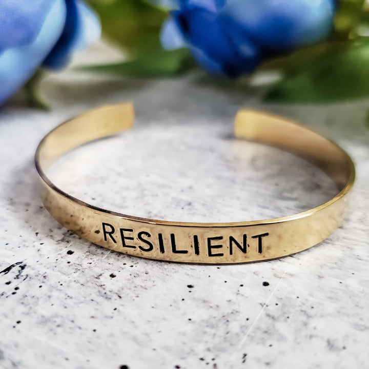 RESILIENT Stacking Cuff Bracelet Salt and Sparkle