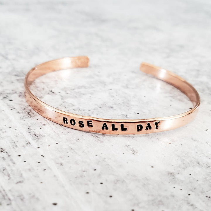 ROSE ALL DAY Skinny Cuff Bracelet Salt and Sparkle