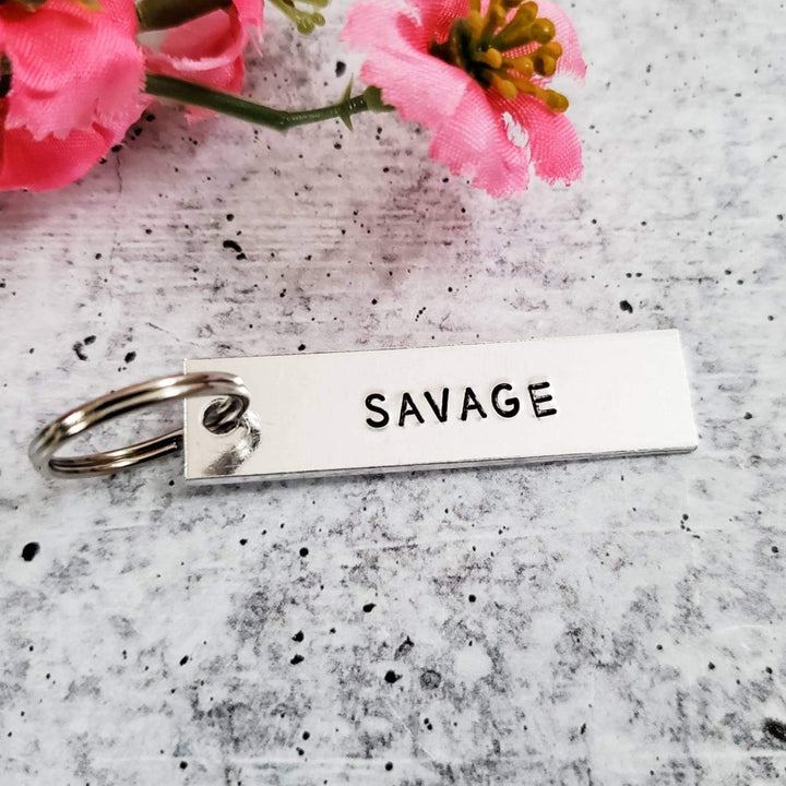 SAVAGE Bar Keychain Salt and Sparkle