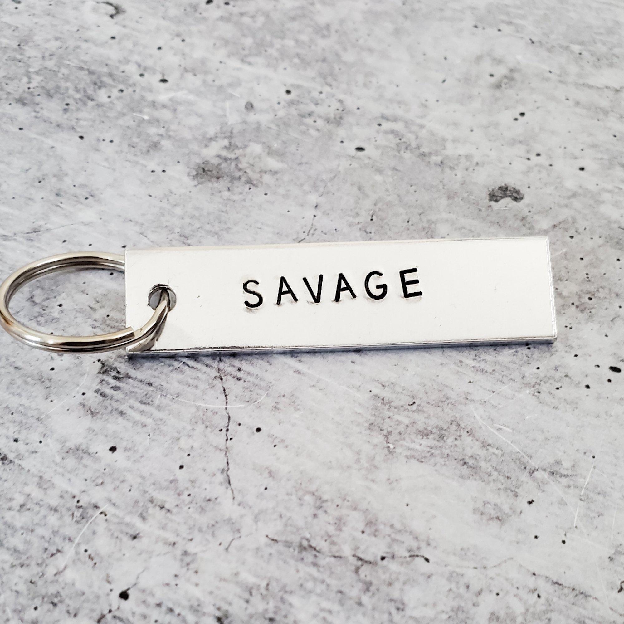 SAVAGE Bar Keychain Salt and Sparkle