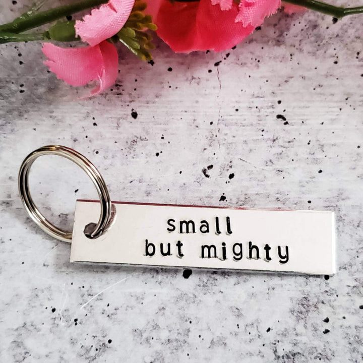 SMALL BUT MIGHTY Bar Keychain Salt and Sparkle