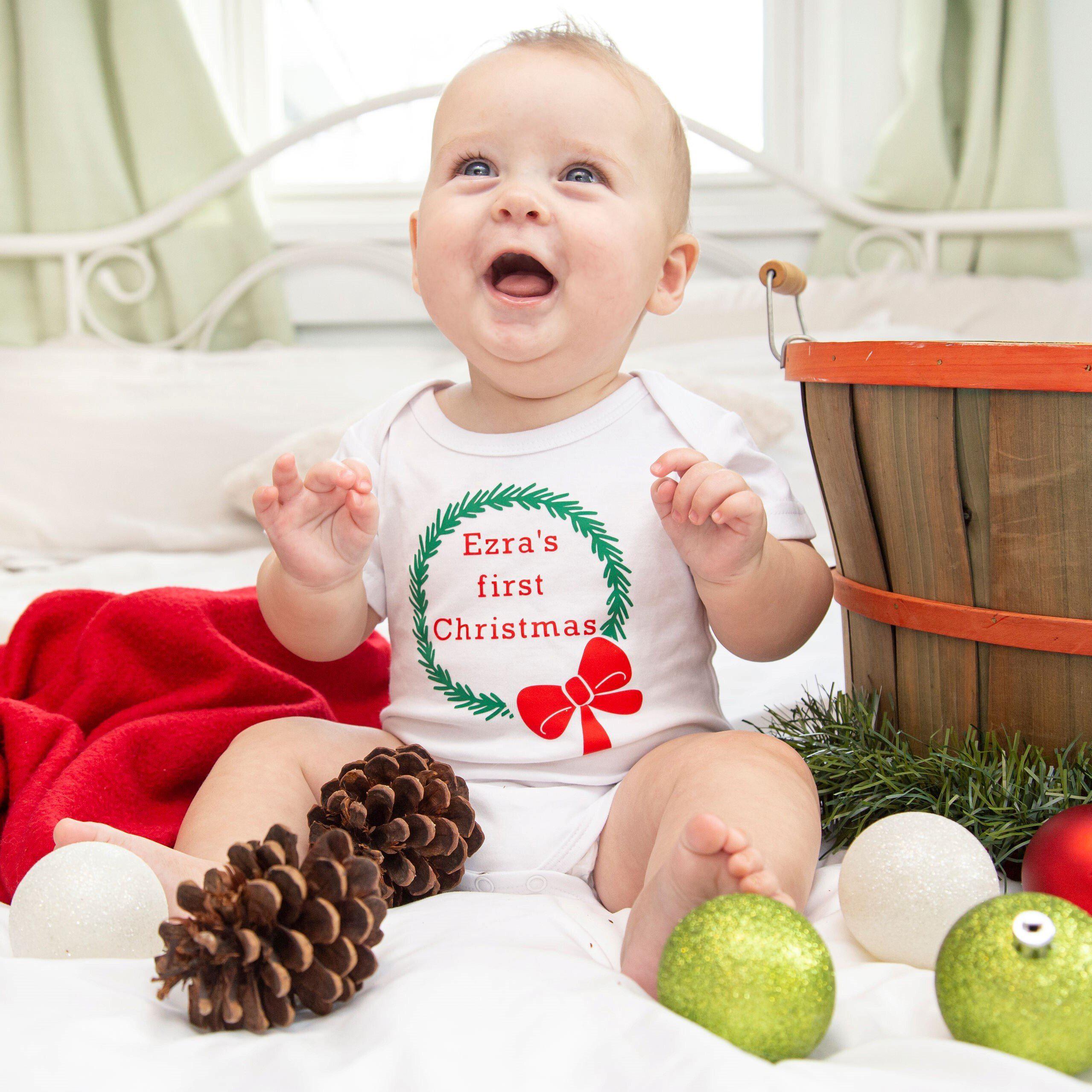 So Elfin' Cute Unisex One Piece Christmas Outfit for Baby Salt and Sparkle