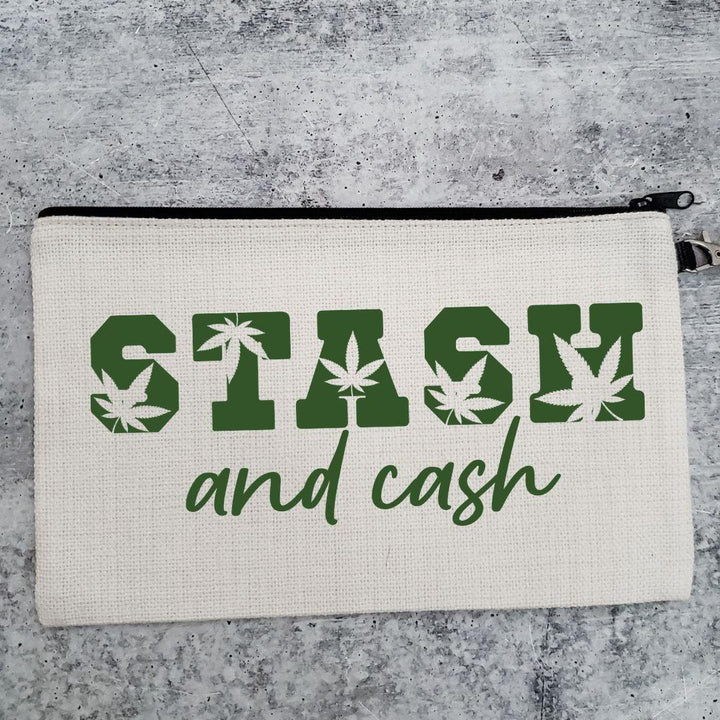 Stash and Cash 420 Wristlet Bag Salt and Sparkle