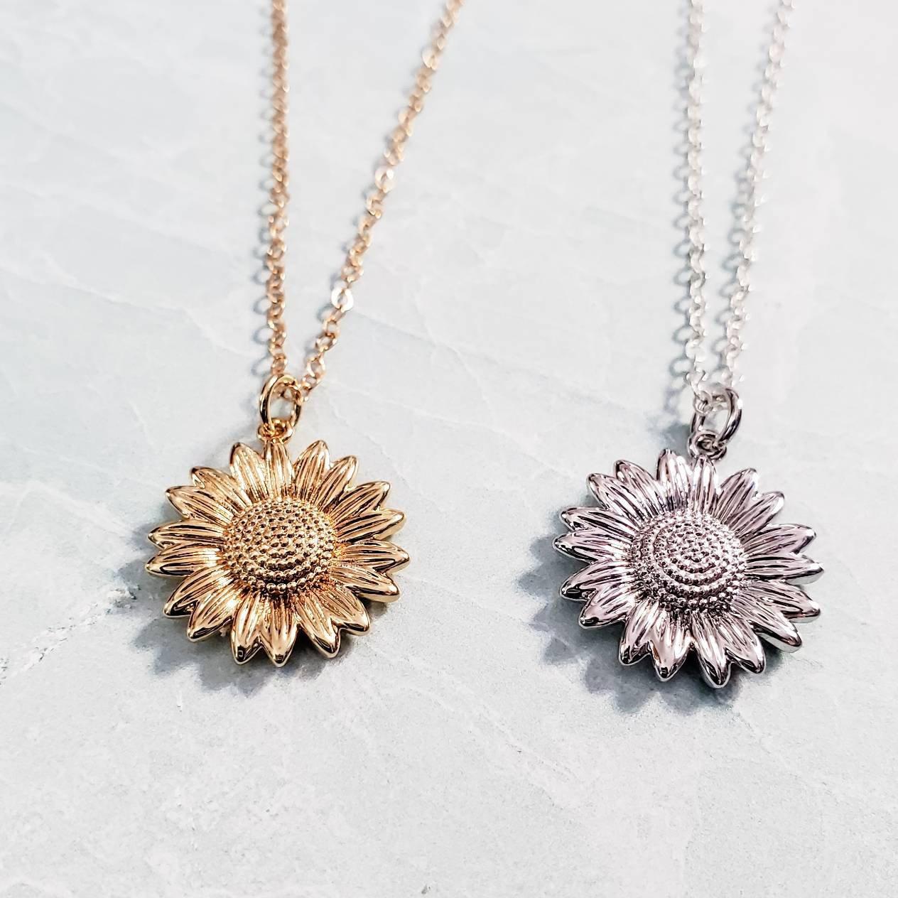Sunflower Pendant Necklace - Shop on Pinterest