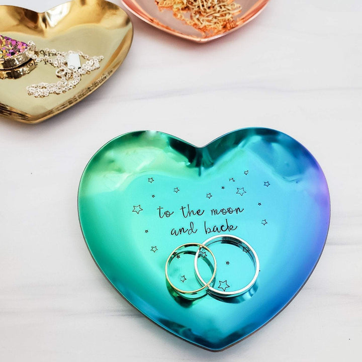 The Best is Yet to Come Heart-Shaped Engagement Ring Dish Salt and Sparkle