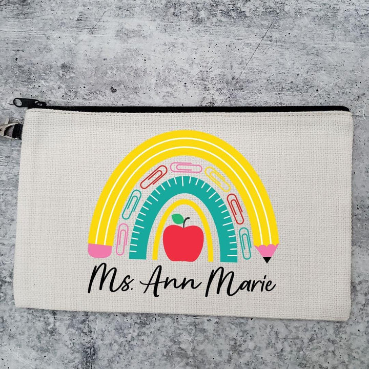 Tiny Human Wrangler Personalized Pencil Case for Teacher - Make up Bag for Teacher - Teacher Pencil Case for  Preschool Teacher Appreciation