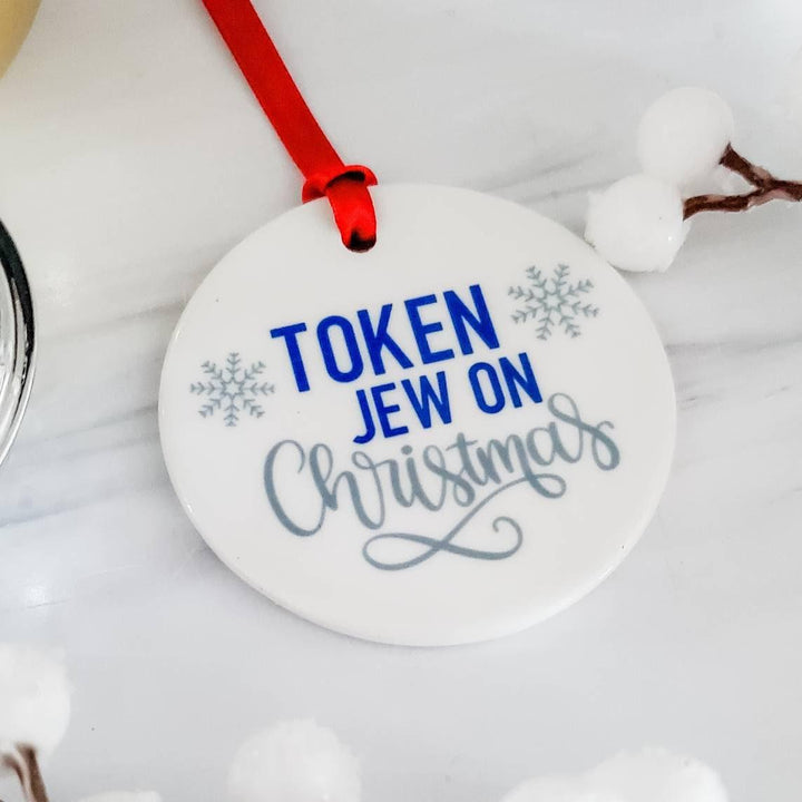 Token Jew on Christmas Holiday Ornament Salt and Sparkle