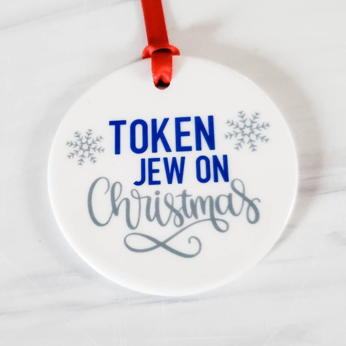 Token Jew on Christmas Holiday Ornament Salt and Sparkle