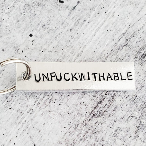 UNFUCKWITHABLE Bar Keychain Salt and Sparkle