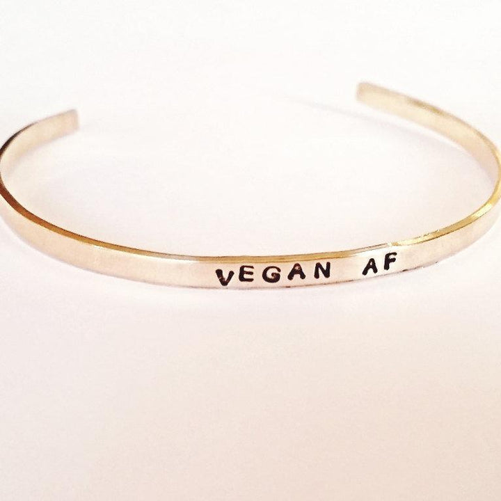 VEGAN AF Skinny Cuff Bracelet Salt and Sparkle