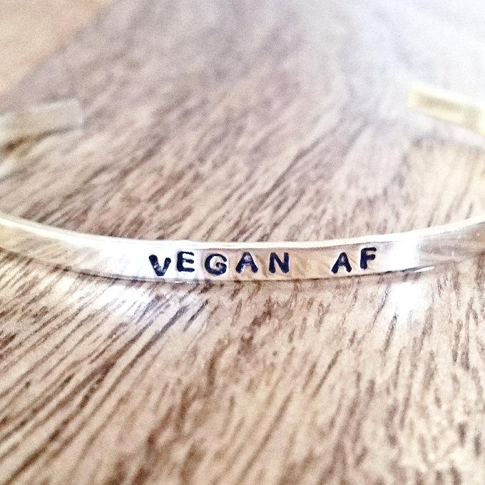 VEGAN AF Skinny Cuff Bracelet Salt and Sparkle