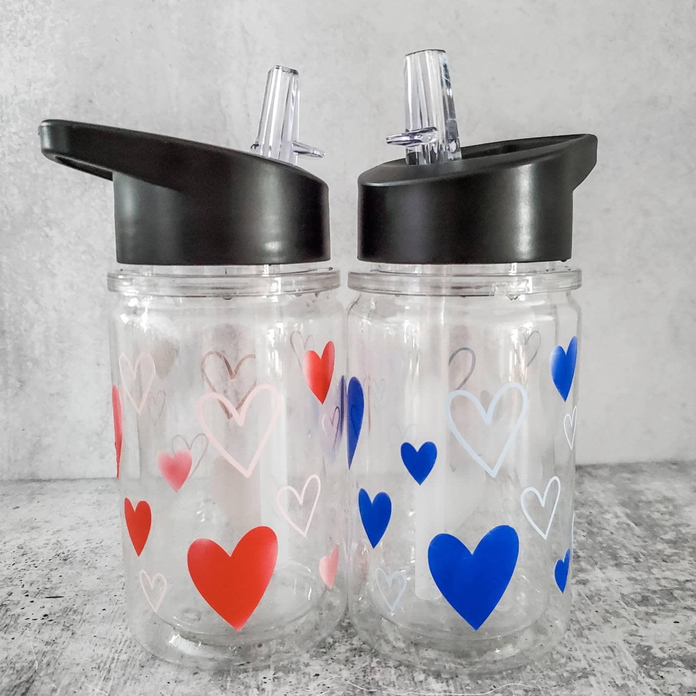 Valentine Heart Sippy Cup Salt and Sparkle