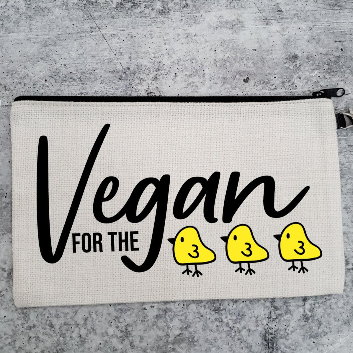 Vegan for the Chicks Wristlet Pouch Salt and Sparkle