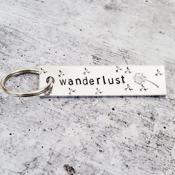 WANDERLUST Bar Keychain Salt and Sparkle