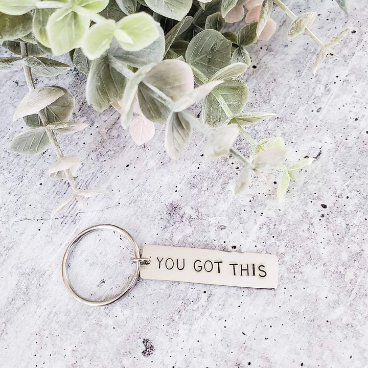 YOU GOT THIS Bar Keychain Salt and Sparkle