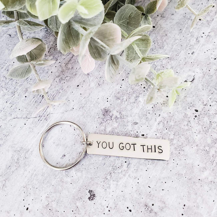 YOU GOT THIS Bar Keychain Salt and Sparkle