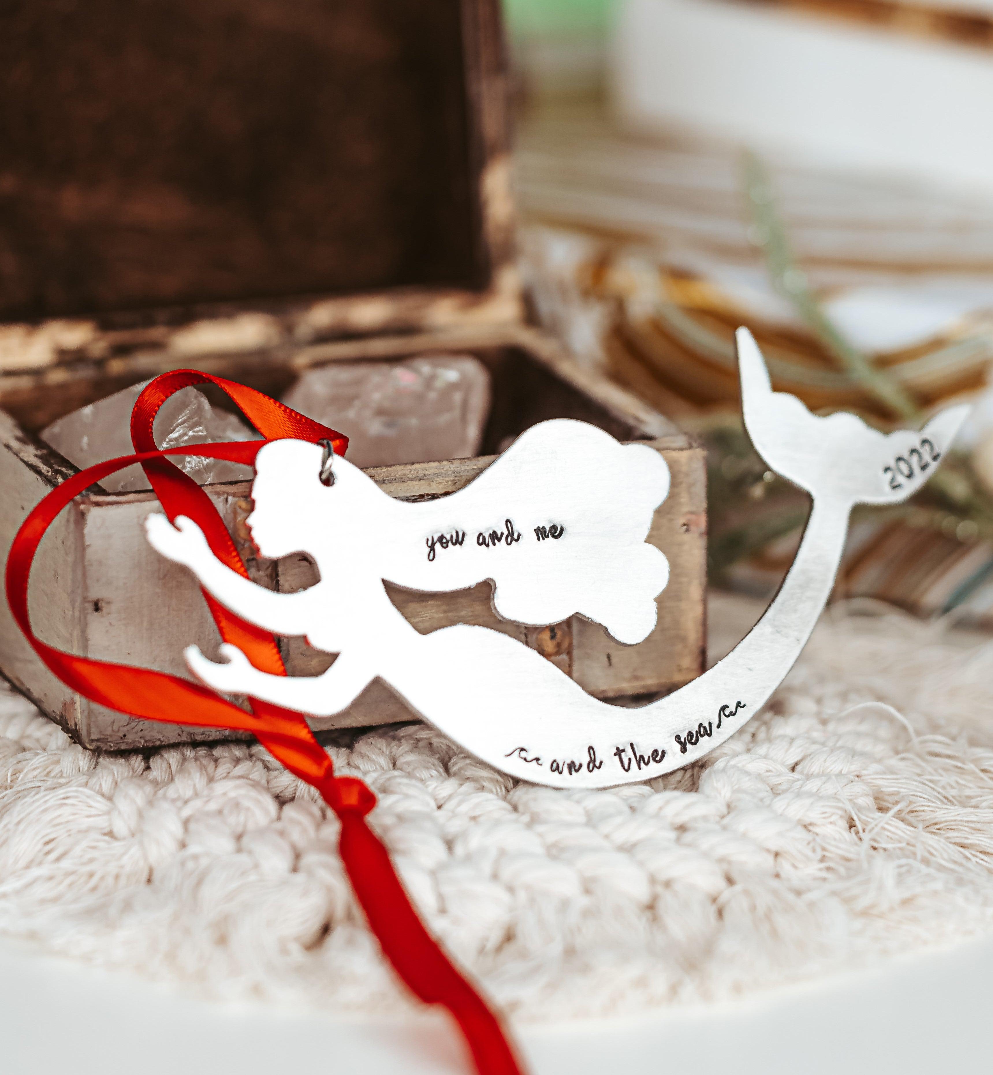 You and Me and the Sea Mermaid Christmas Ornament Salt and Sparkle
