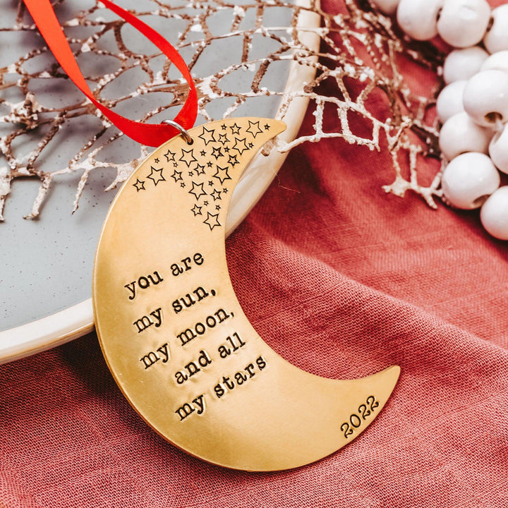 You are my sun, my moon and all my stars Christmas Ornament Salt and Sparkle