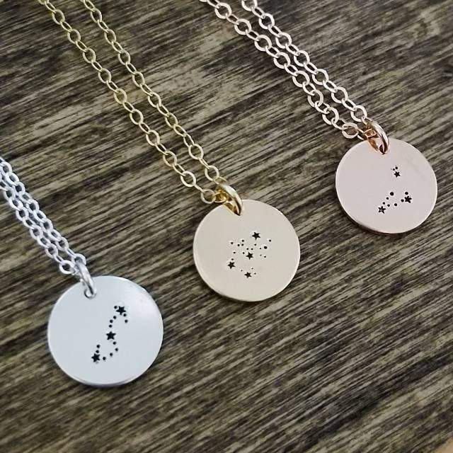 Zodiac Disc Necklace Salt and Sparkle