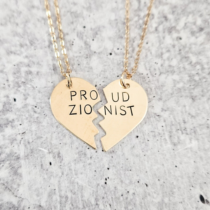 Proud Zionist Stand with Israel Jewelry | Jewish Pride Jewelry for Two Salt and Sparkle