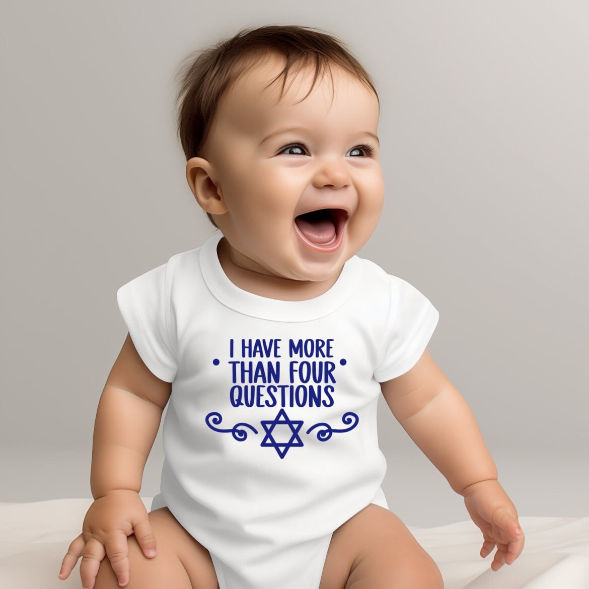 Funny Gender Neutral Jewish Outfit for New Parents Salt and Sparkle